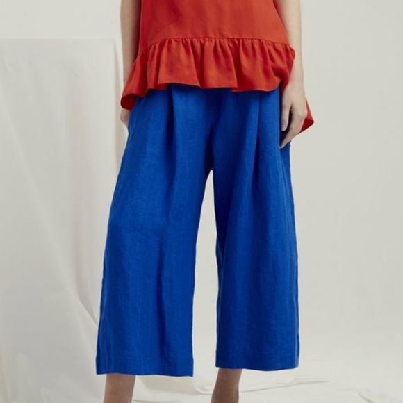 ETHICAL NWT Milk & Thistle Luna Pants Cobalt - Picture 1 of 1